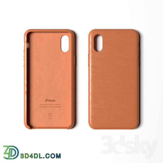 Miscellaneous - iPhone XS Leather Case - brown