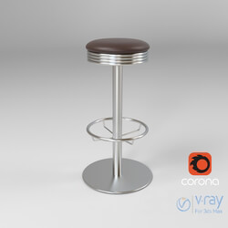 Chair - Metal bar stool 