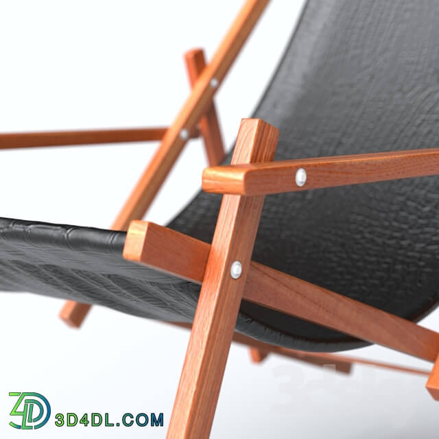 Arm chair - leather sling chiar