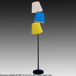 Floor lamp - Lamp MAKSISVET 4-0210-3-BK _ color childhood 