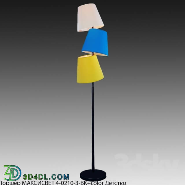 Floor lamp - Lamp MAKSISVET 4-0210-3-BK _ color childhood