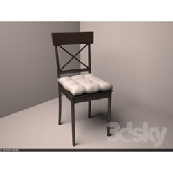 Chair - Wooden chair with cushion 