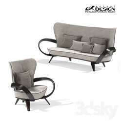 Arm chair - Actual design_ set of upholstered furniture apriori S 