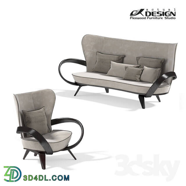 Arm chair - Actual design_ set of upholstered furniture apriori S