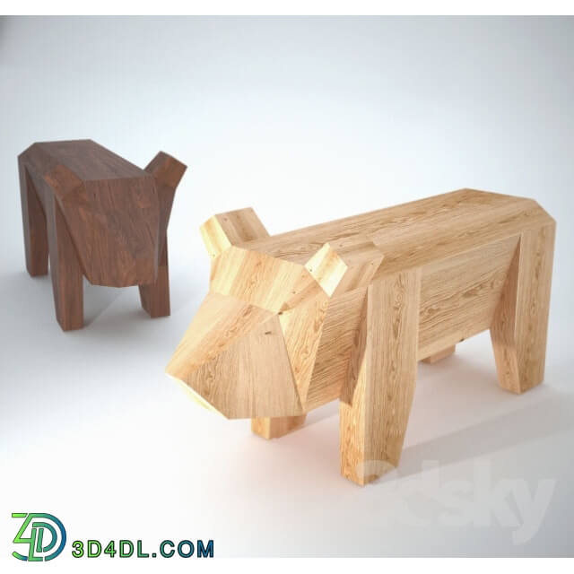 Table - Table-stool Bear