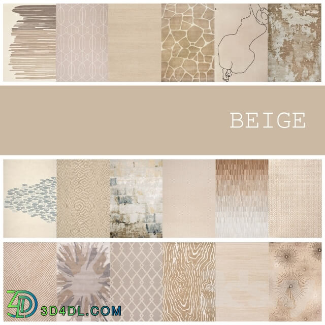 Carpets - 18 carpets in the color BEIGE