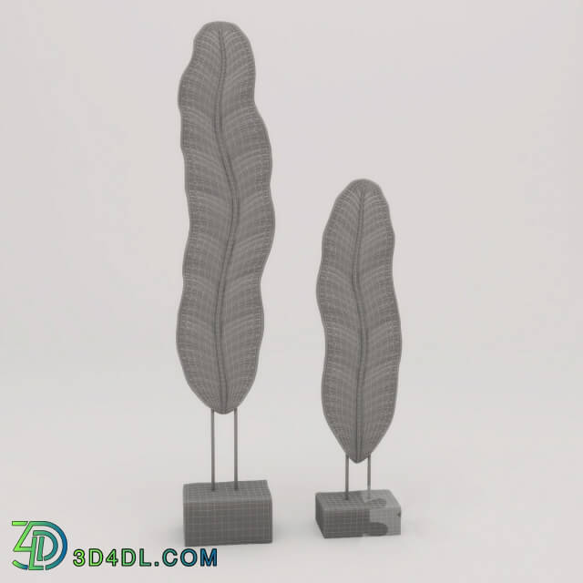 Sculpture - Banana Leaf Statue