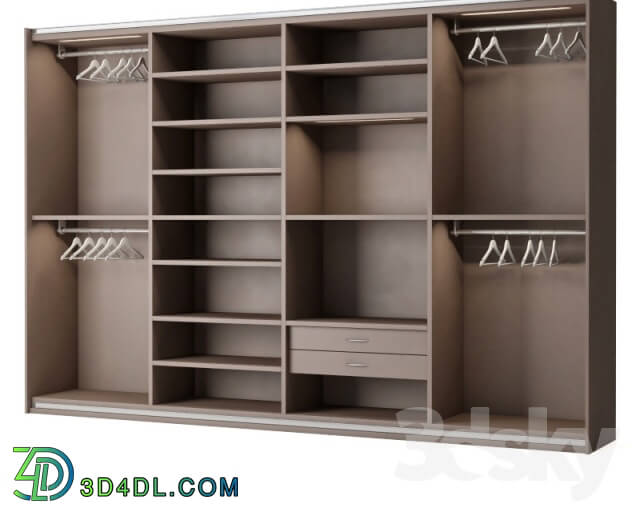 Wardrobe _ Display cabinets - Poliform Bangkok 4 door slide