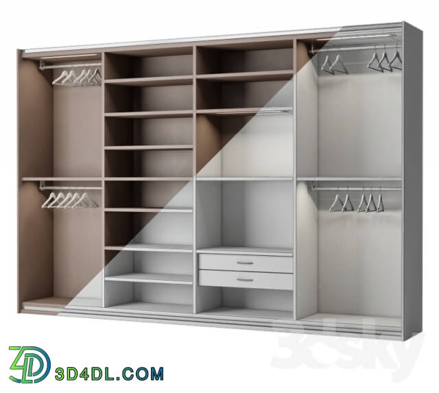 Wardrobe _ Display cabinets - Poliform Bangkok 4 door slide