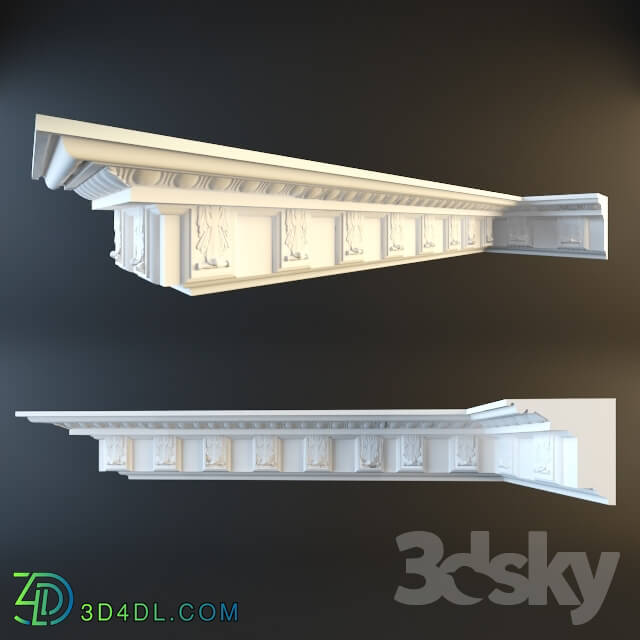 Decorative plaster - carved cornice