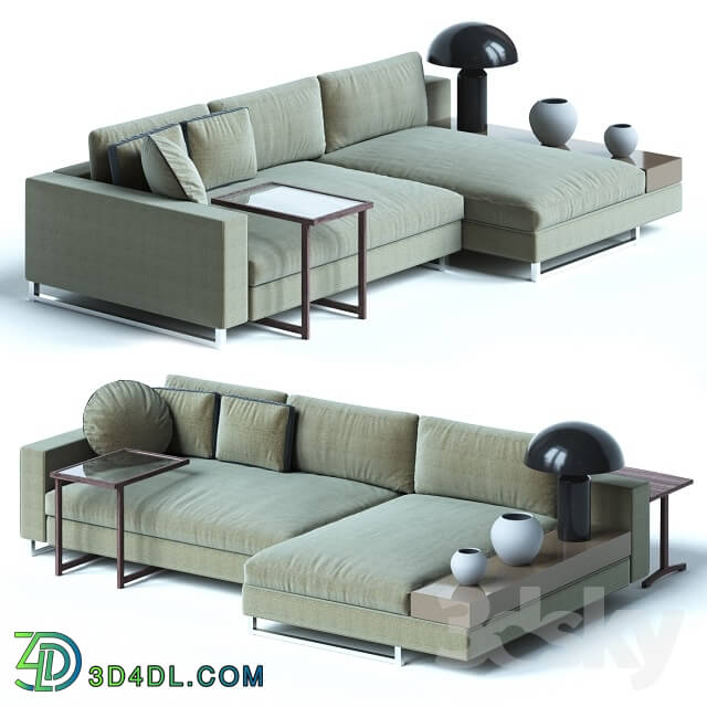 Sofa - Sormani HERNEST Modular sofa contemporary fabric 3-seater