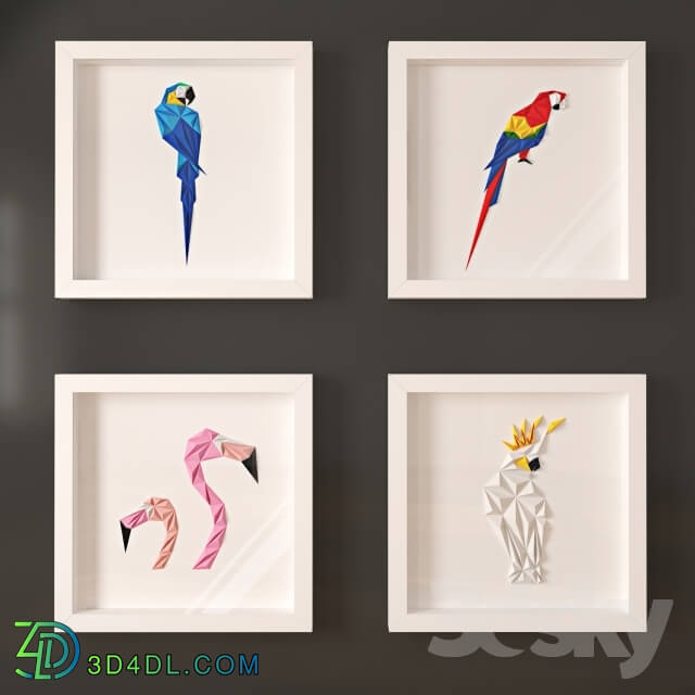 Frame - ART HIPICON paper birds