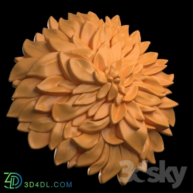 Decorative plaster - Flower