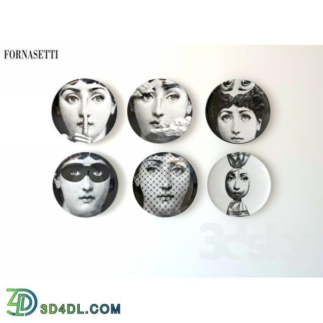 Other decorative objects - Fornasetti decor plate