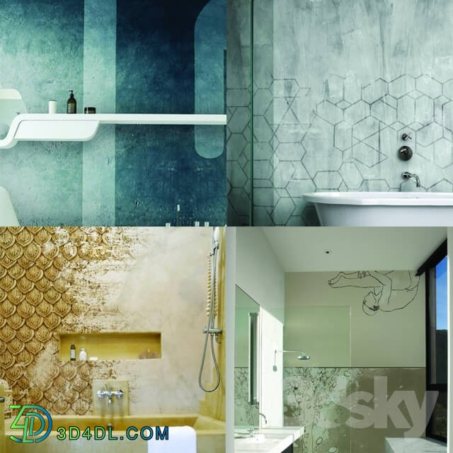 Wall covering - Wall_deco - Wet System Collection Pack 6