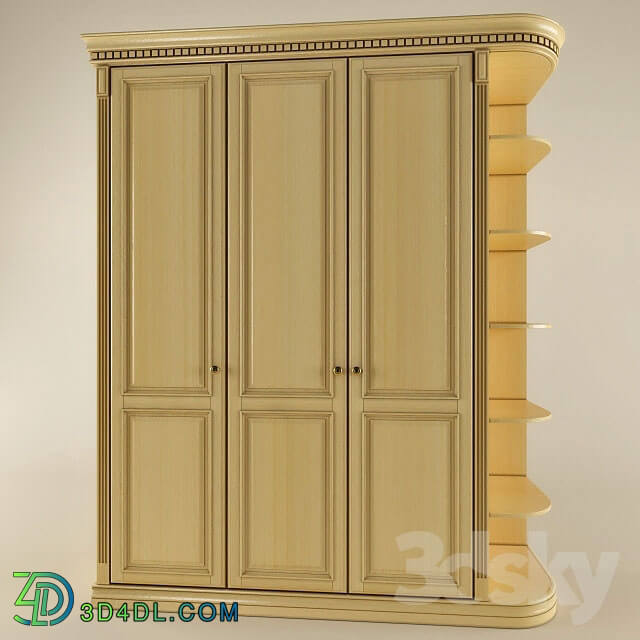 Wardrobe _ Display cabinets - Classic wardrobe with open shelves