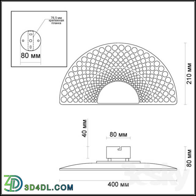 Wall light - Wall bracket ODEON LIGHT 3995 _ 10WL MONA