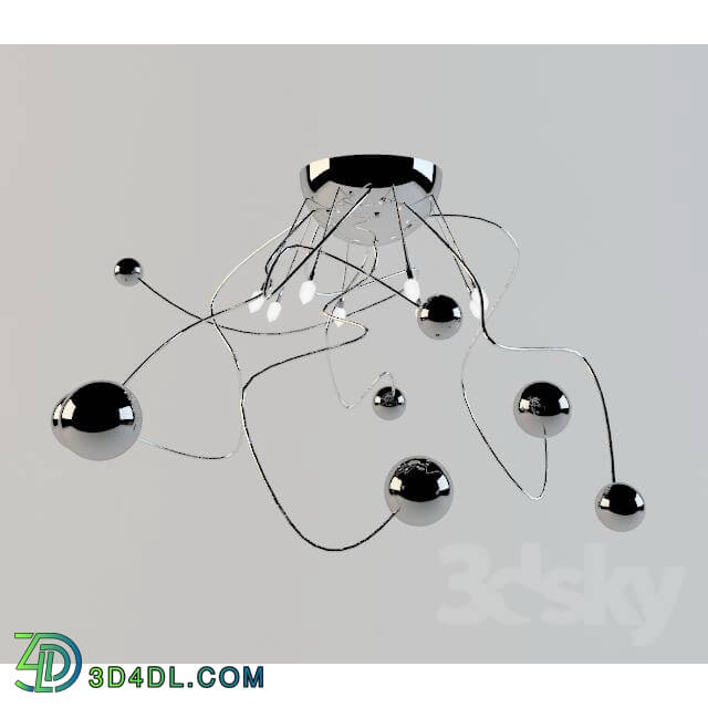 Ceiling light - Chrome-plated chandelier