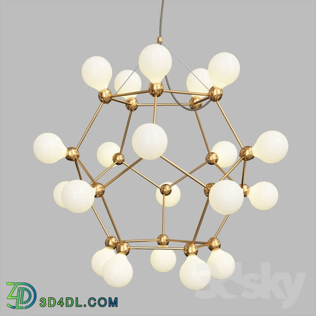 Ceiling light - Post Modern Villa Led Geometric Chandelier