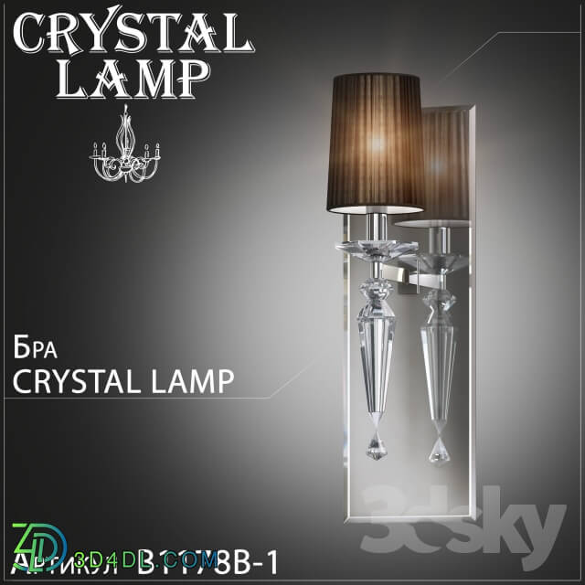 Wall light - Sconces Crystal Lamp Falcetto B1178B-1