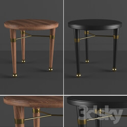 Table - coffee table wood-black wood 