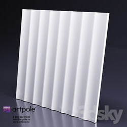 3D panel - Gypsum 3d panel AFINA from Artpole 