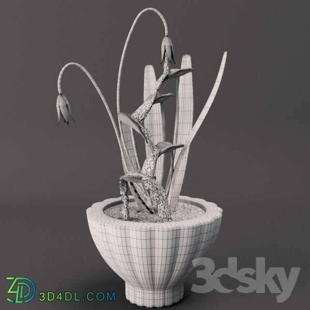 Sculpture - Fountain flowerpot