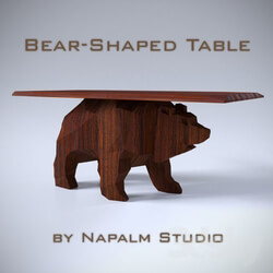 Table - Coffee table Bear-Shaped Table 