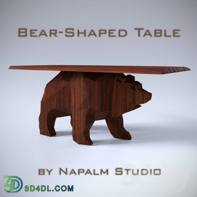 Table - Coffee table Bear-Shaped Table