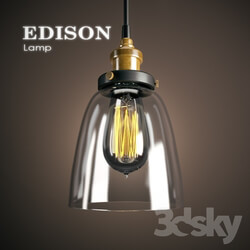 Ceiling light - American country industrial Edison Lamp 