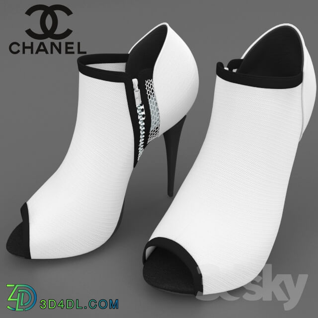 Clothes and shoes - Chanel Ankle Boots Peep-Toe