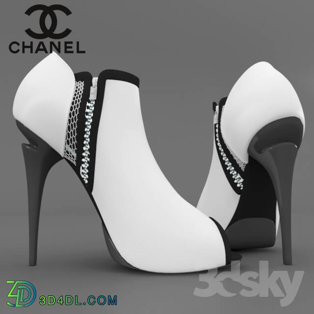 Clothes and shoes - Chanel Ankle Boots Peep-Toe