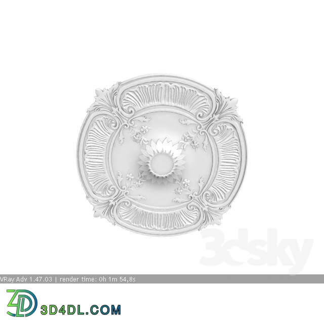 Decorative plaster - Ceiling outlet