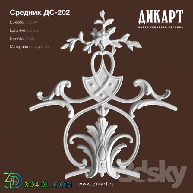 Decorative plaster - DS-202_405x356x26mm