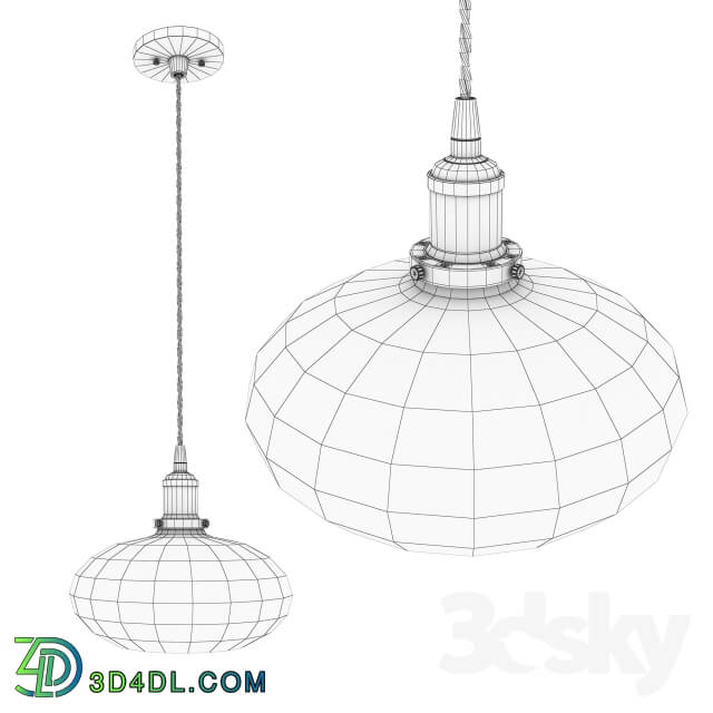 Ceiling light - Vintage lamp in the style of Thomas Edison