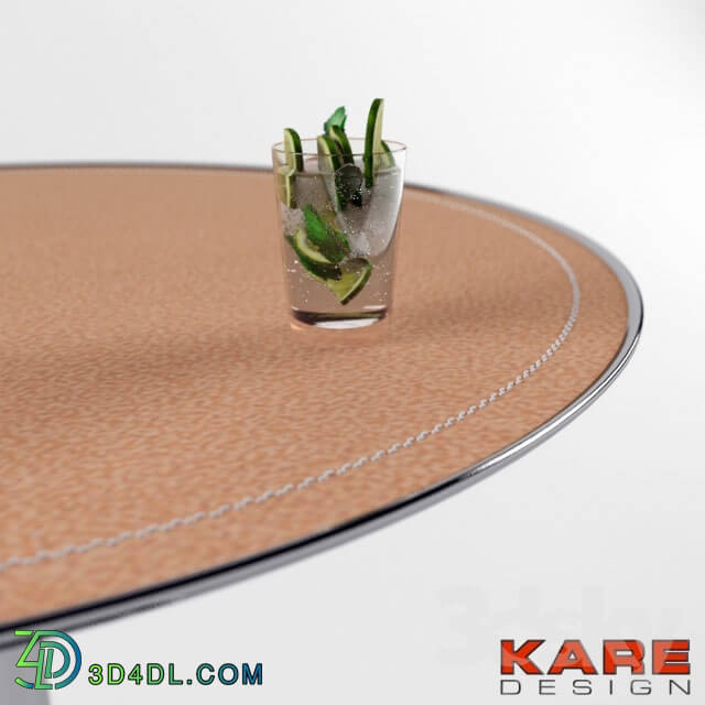 Table - KARE Side table Swing Leather