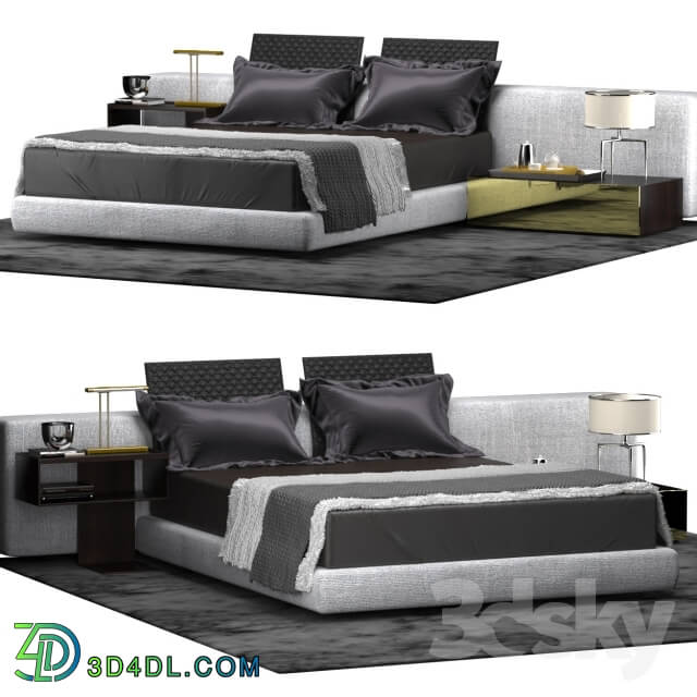 Bed - Minotti YANG BED WIDE