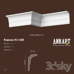 Decorative plaster - KT-329.150Hx80mm 