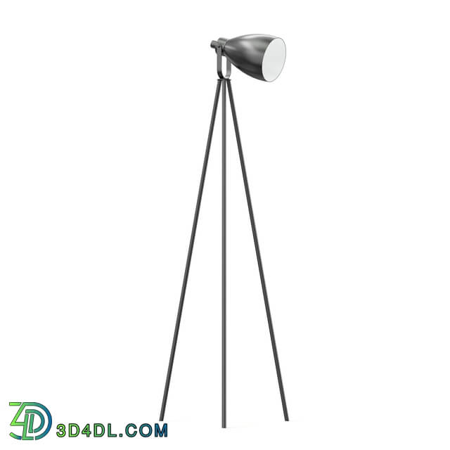 CGaxis Vol114 (34) black floor lamp