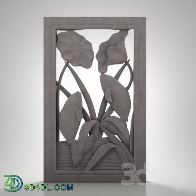 Other decorative objects - relief fish