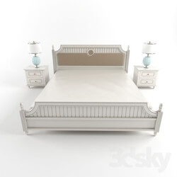 Bed - White pearl bed 