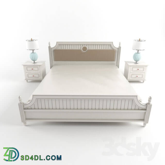 Bed - White pearl bed