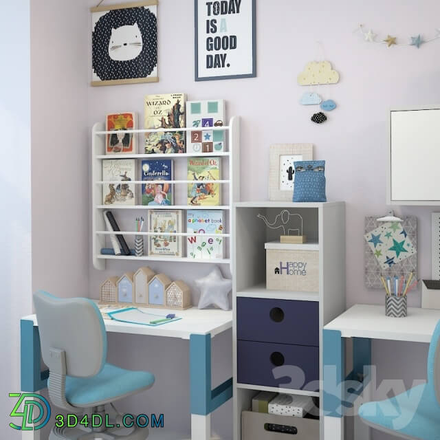 Table _ Chair - Writing desk and decor for a nursery 2