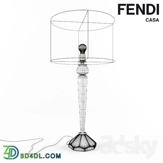 Table lamp - Fendi Casa Murano glass table lamp