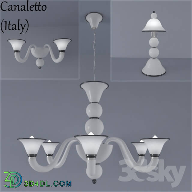 Ceiling light - Set of chandeliers_ sconces_ lamps Canaletto