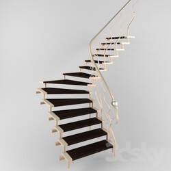 Staircase - L-shaped Saddle stairs 