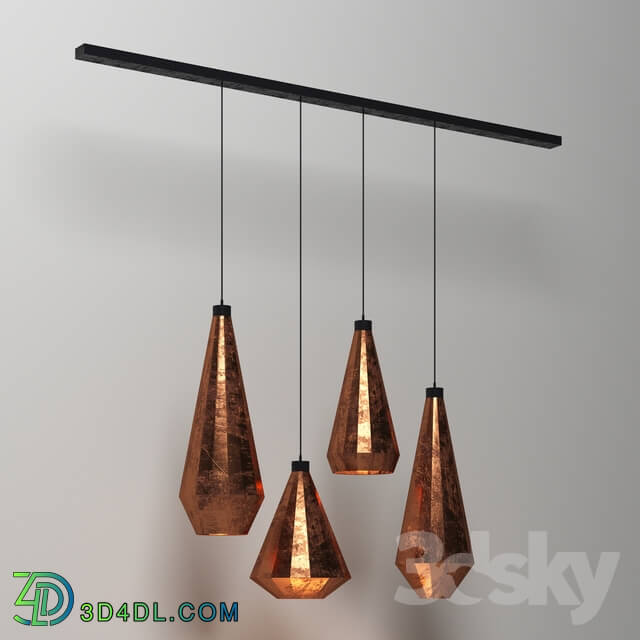 Ceiling light - Cooper rust lamp