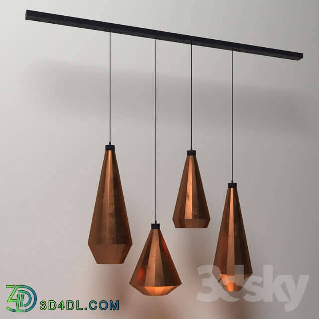 Ceiling light - Cooper rust lamp