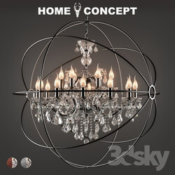 Ceiling light - OM Chandelier Crystal with a gyroscope medium_ Gyro Crystal Chandelier Medium 