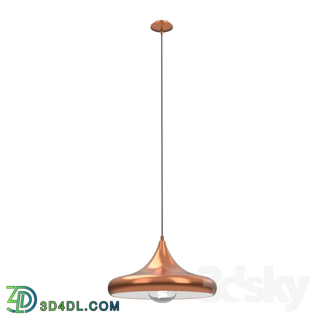 Ceiling light - 94742 Suspension CORETTO 2_ 1х60W _E27__ Ø400_ steel_ copper